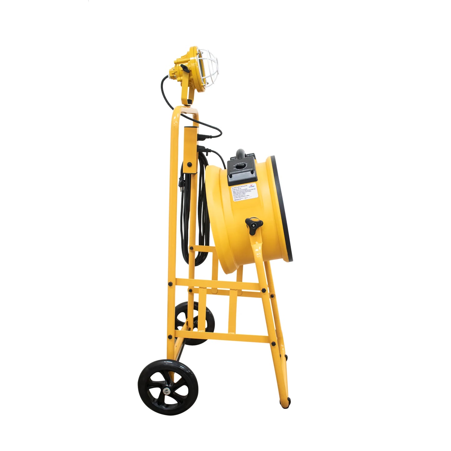 XPOWER FA-300K6 Warehouse Dock Cooling Fan Kit + L-30 LED Spotlight + 300T Mobile Trolley