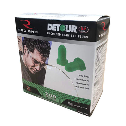 Detour Winged Foam Plug 32 Uncorded - 200/pair