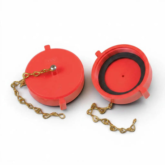 Fire Protection Plug & Chain Red Plastic - Brecco