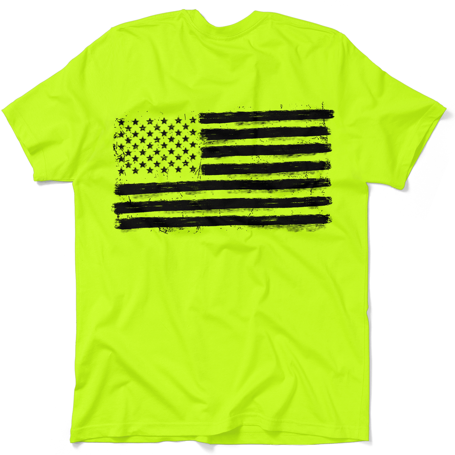 Old Glory - Safety Yellow Hi-Vis T-Shirt