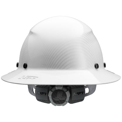 DAX White Carbon Full Brim Hard Hat