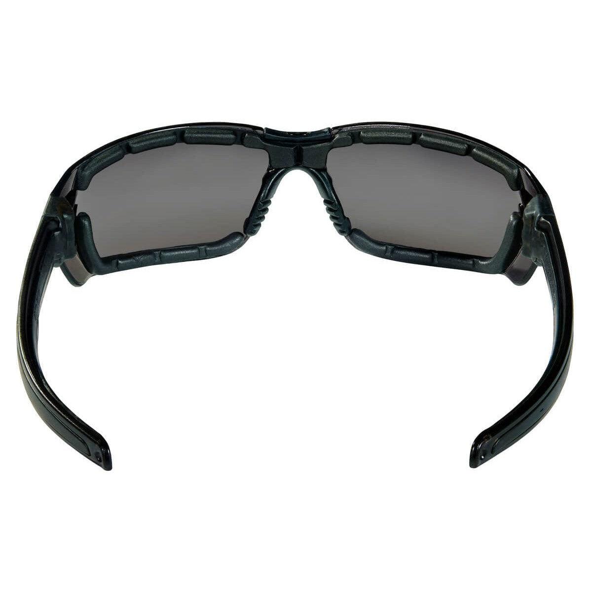 MCR Safety HK3 Safety Glasses with Foam-Lined Black Frame and Gray MAX6 Anti-Fog Lens