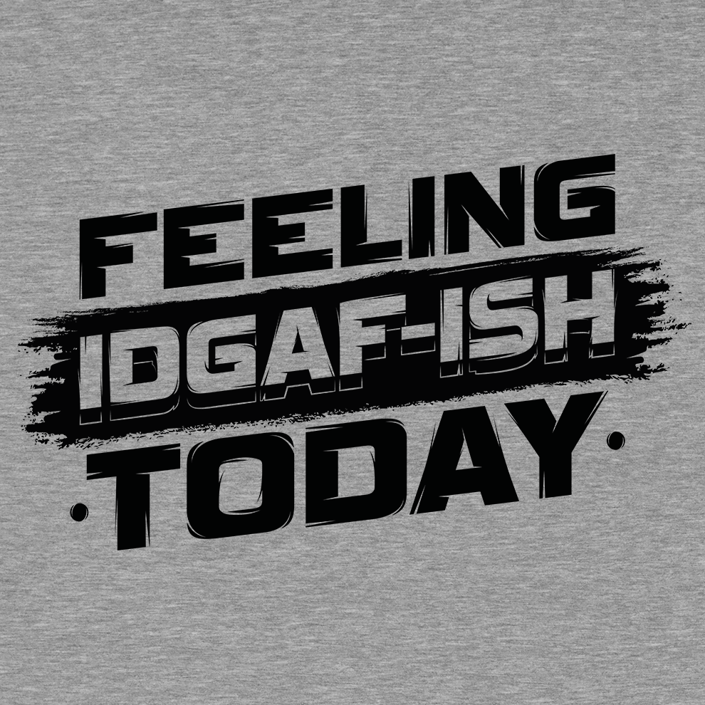 IDGAF - ISH  - Safety Yellow T-Shirt