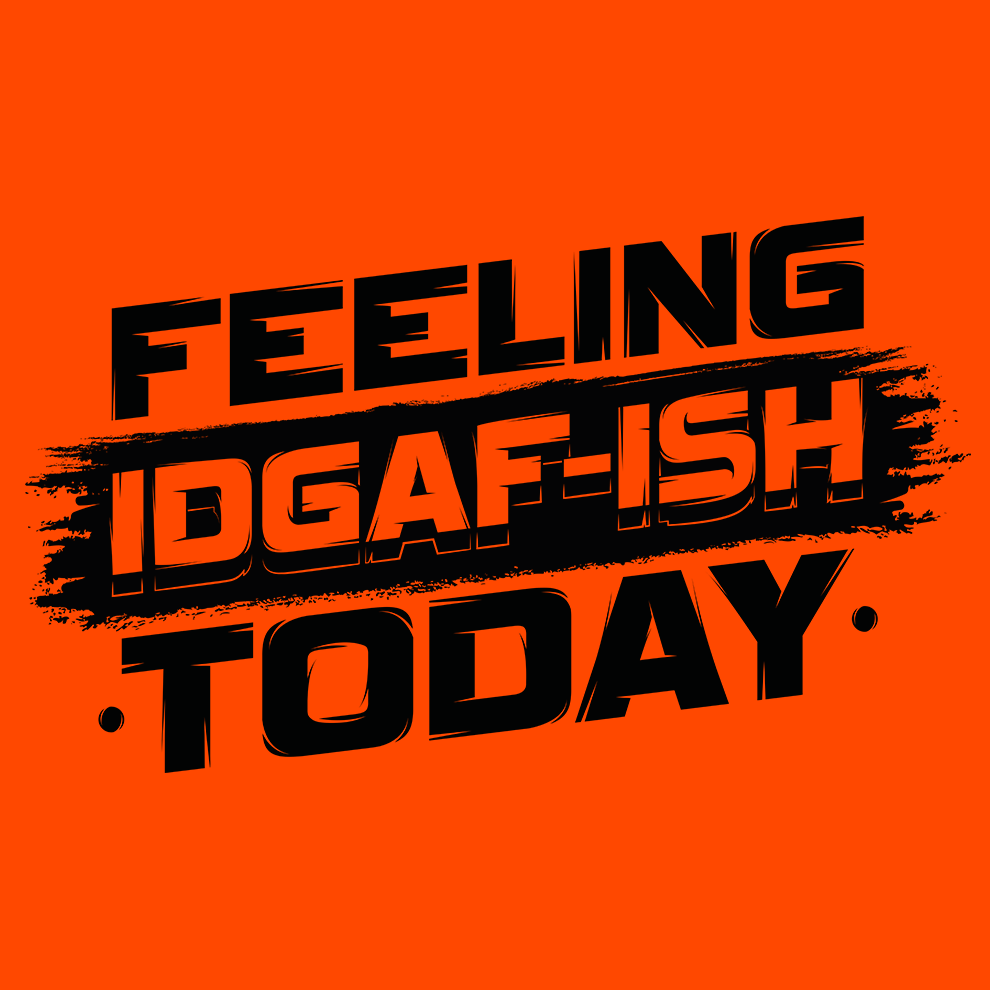 IDGAF - ISH  - Safety Yellow T-Shirt