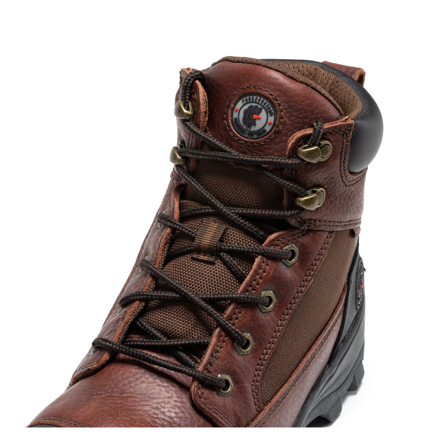 ROCKROOSTER Daviston 6 inch Brown Composite Toe Waterproof Work Boots AT872