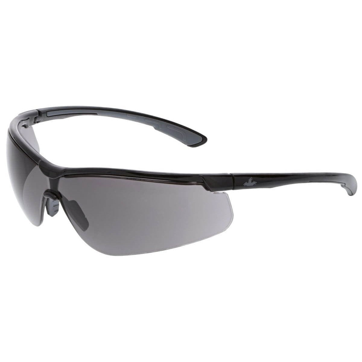 MCR Safety Klondike KD7 Safety Glasses Black Frame and Gray UV-Anti-Fog Lens