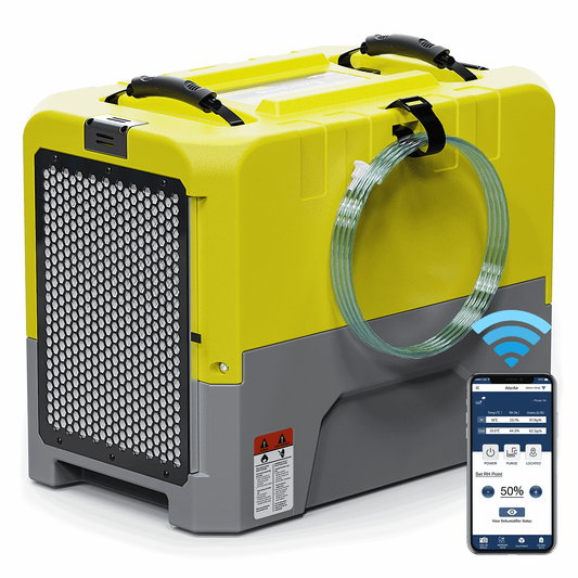 AlorAir Storm LGR Extreme Smart App Control Commercial Dehumidifier for Crawl Space with Pump