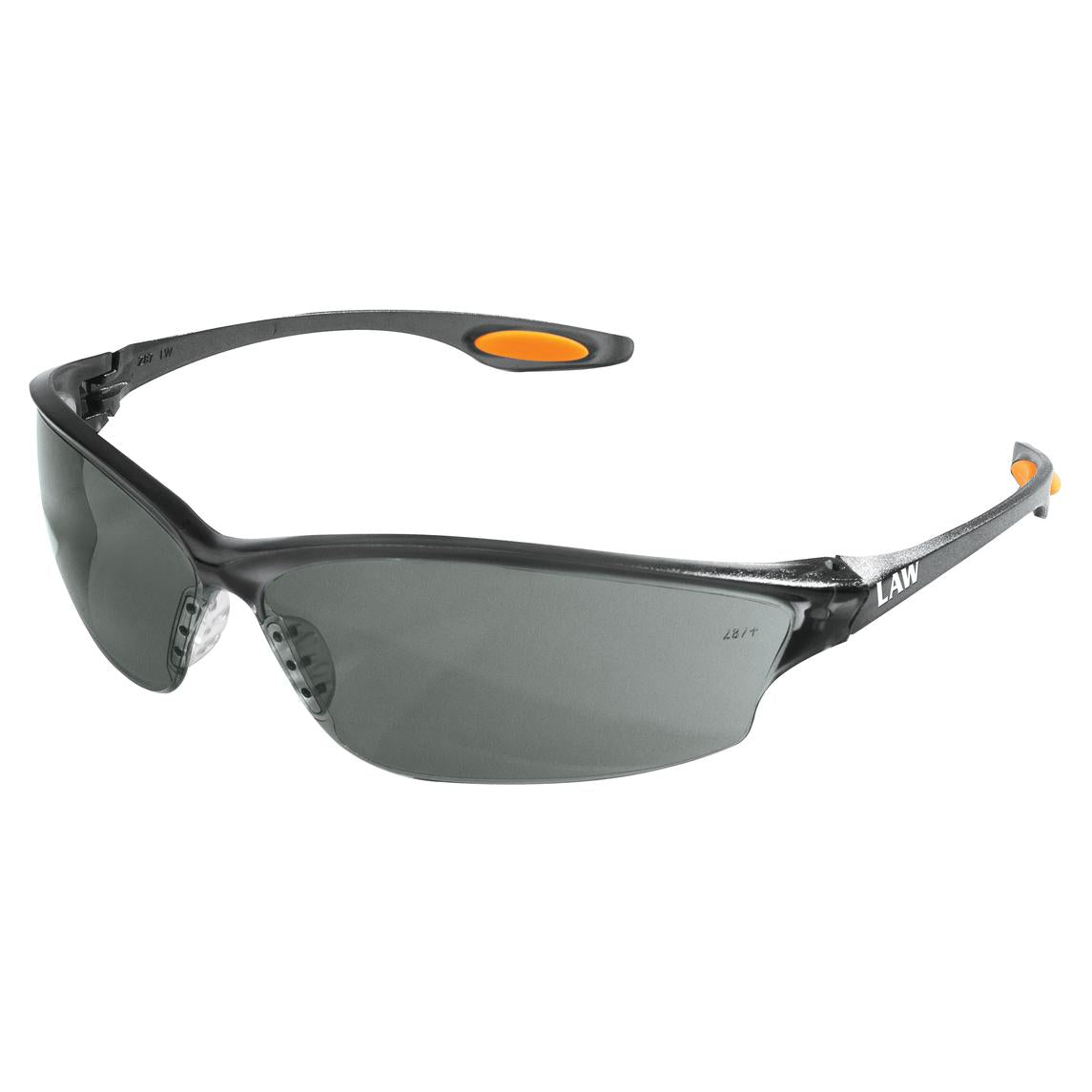 MCR Safety Law LW2 Safety Glasses with Gray Anti-Fog Lens