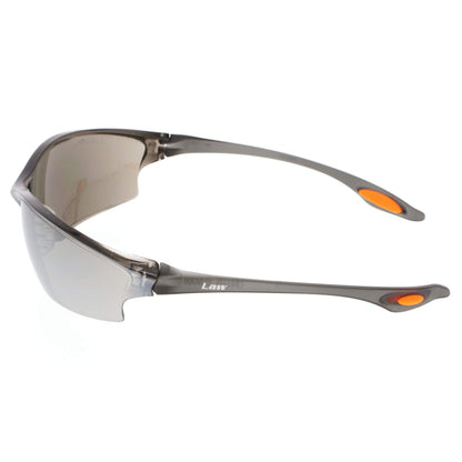 MCR Safety Law LW2 Safety Glasses with Silver Mirror Lens