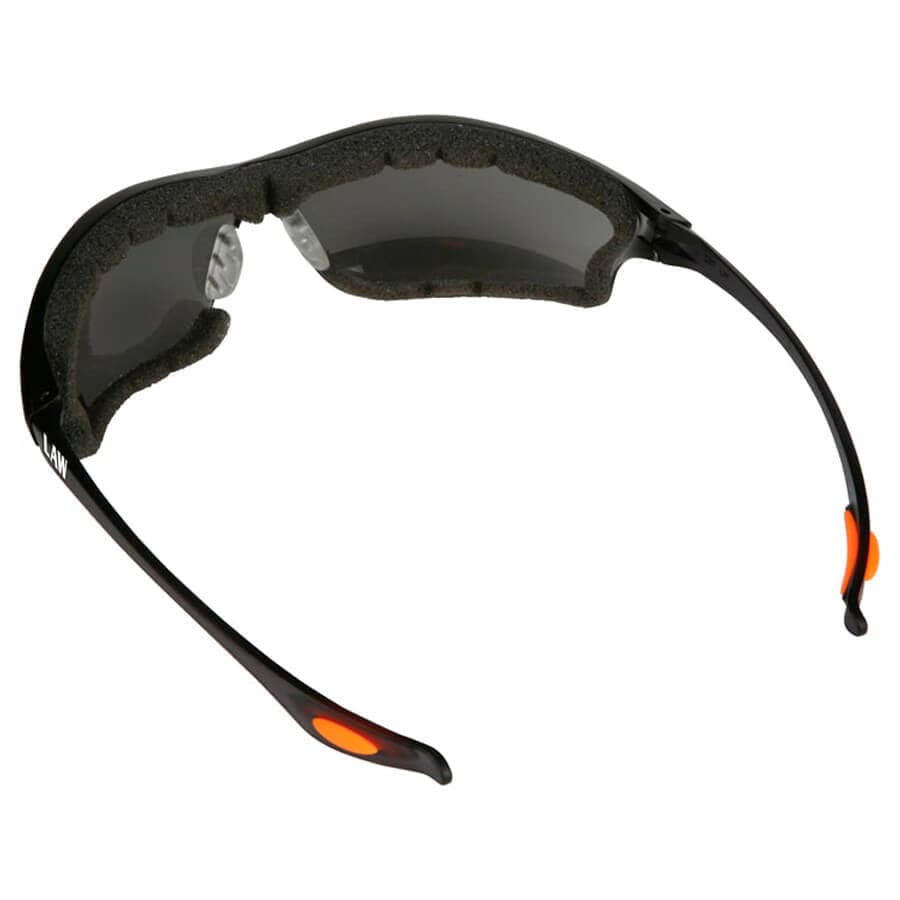 MCR Safety Law LW3 Safety Glasses Foam-Lined with Gray Anti-Fog Lenses