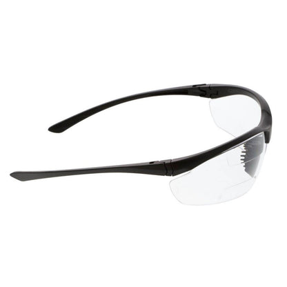 MCR Safety VL2 Dual Reader Safety Glasses with Clear Lenses and Upper/Lower Diopters