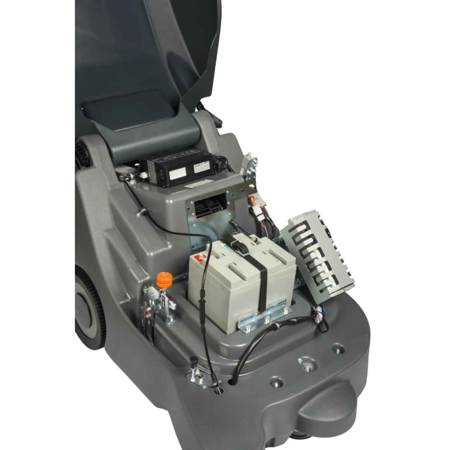 NaceCare 26″ Battery Walk-Behind Sweeper – Vacuum System + Single Side Broom