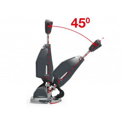 NaceCare 18″ Ultra Compact Scrubber – 1 NX1K Battery + NyloScrub Brush