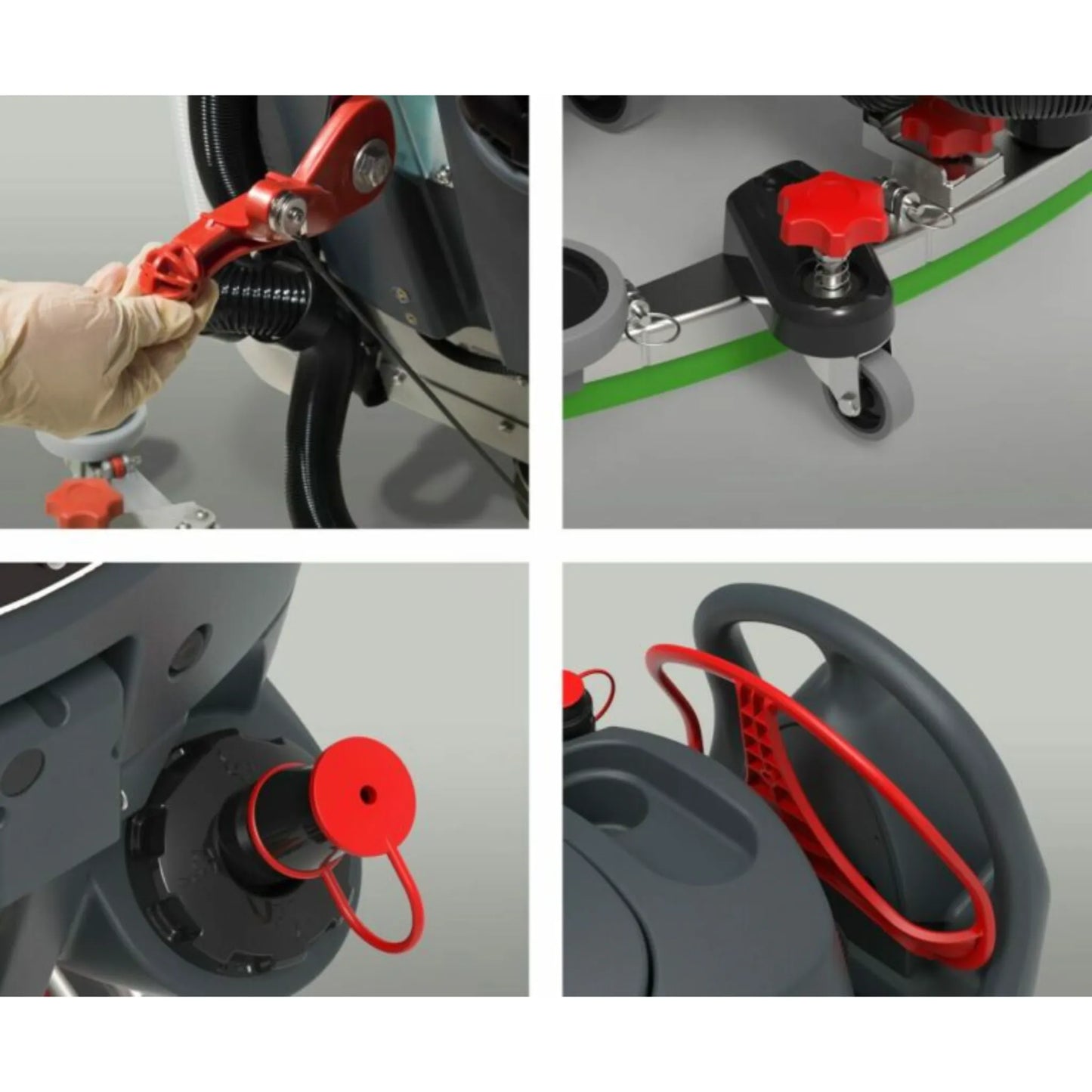 NaceCare TBL 1620/100T Battery Scrubber – 20", Traction Drive