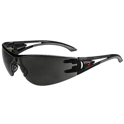 Radians Optima Safety Glasses with Black Frame and Smoke Lens