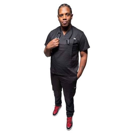 MJ V-Neck Scrub Top (Unisex)