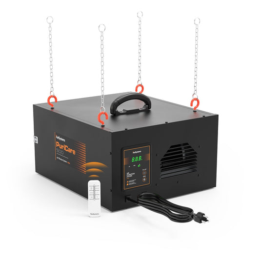 AlorAir Purisystems 500 CFM 3-Speed Remote Air Filtration System w/RF Remote for Woodworking Dust Collector