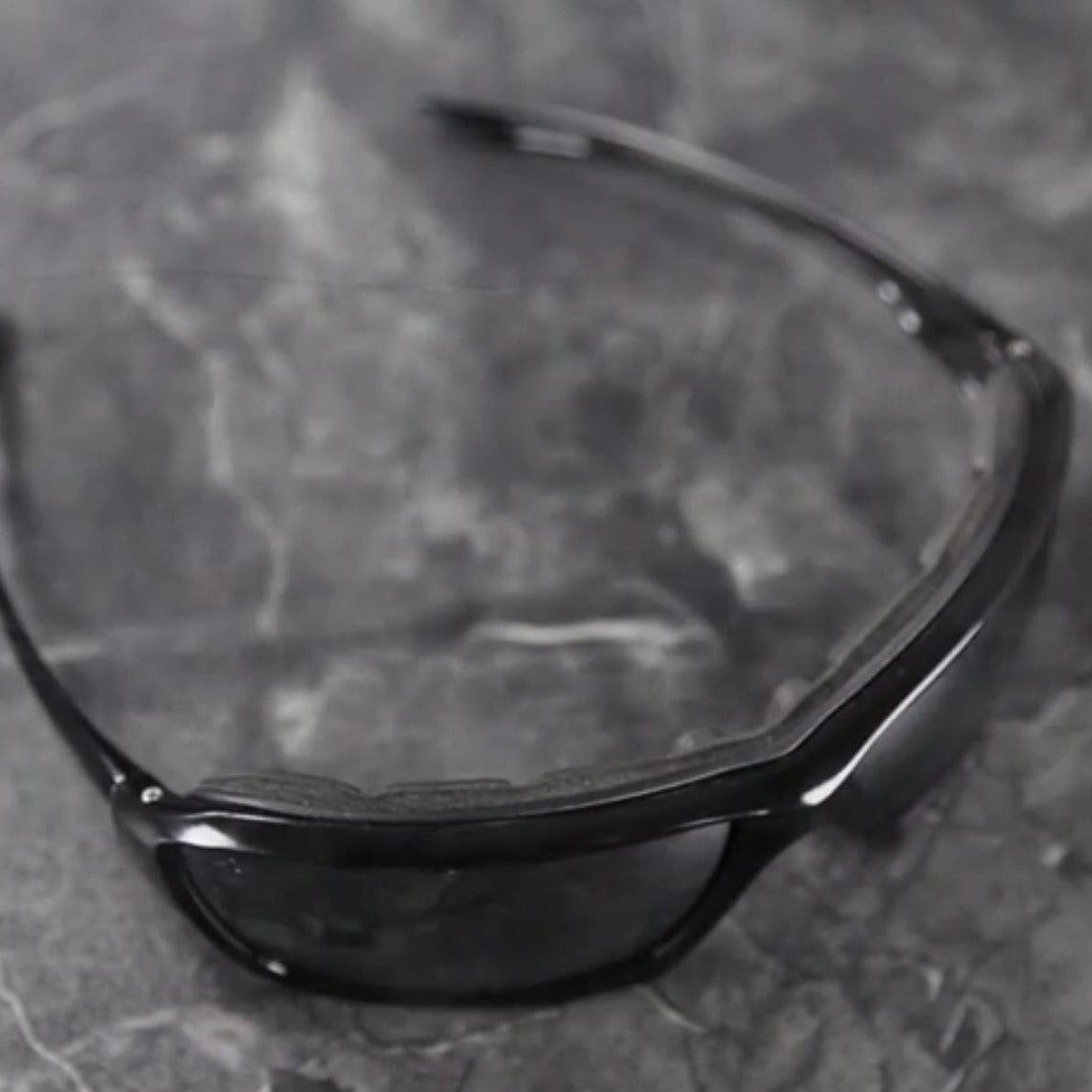 Radians Extremis Safety Glasses Black Frame Smoke Anti-Fog Lens Foam Seal