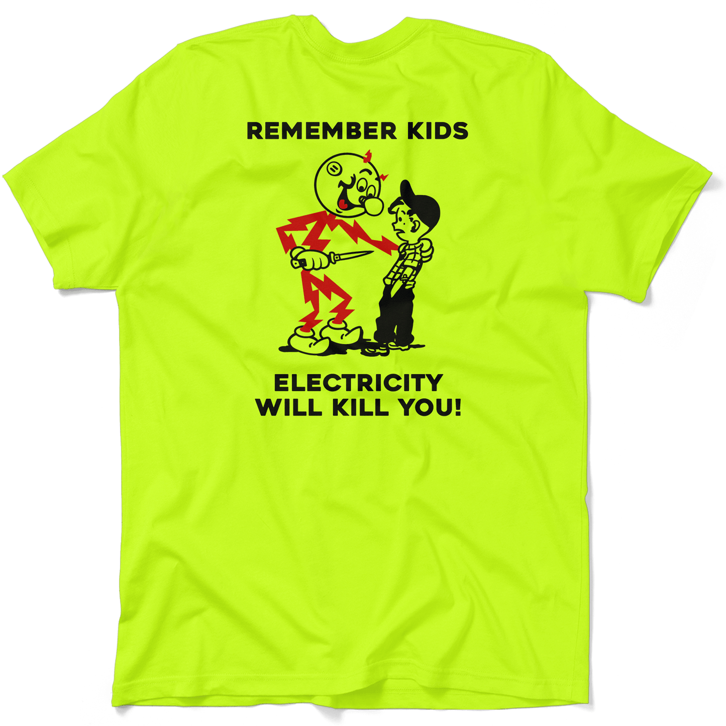 Remember Kids - Safety Yellow T-Shirt