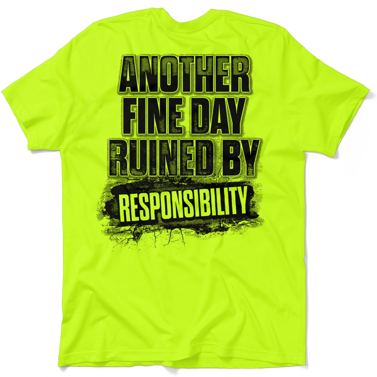 Responsibility - Safety Yellow Pocket T-Shirt
