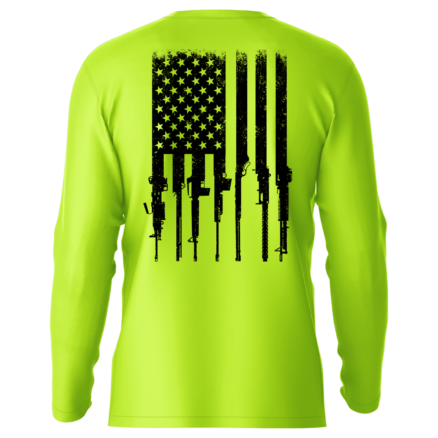 Rifle Flag - Hi-Visibility UPF 50 Long Sleeve Sun Shirt