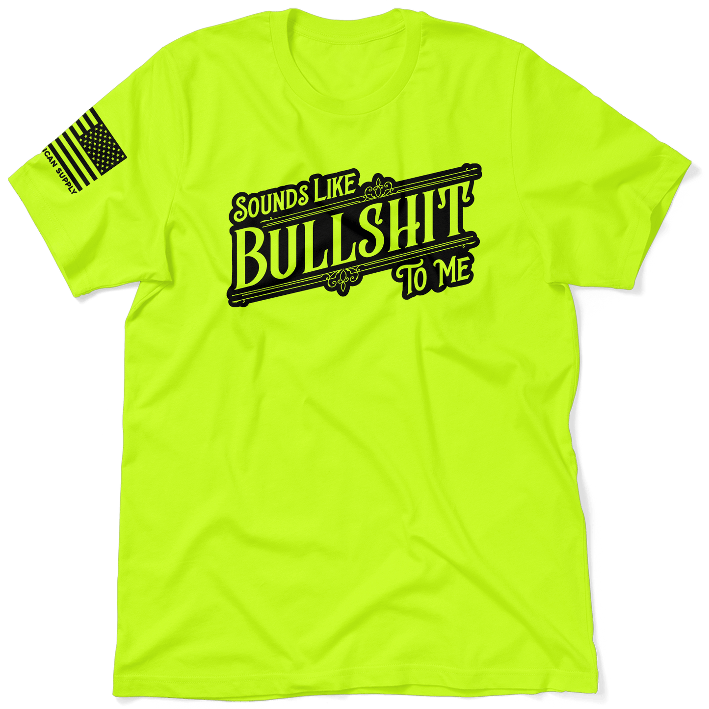 Sounds Like BS - Safety Yellow Hi-Vis T-Shirt