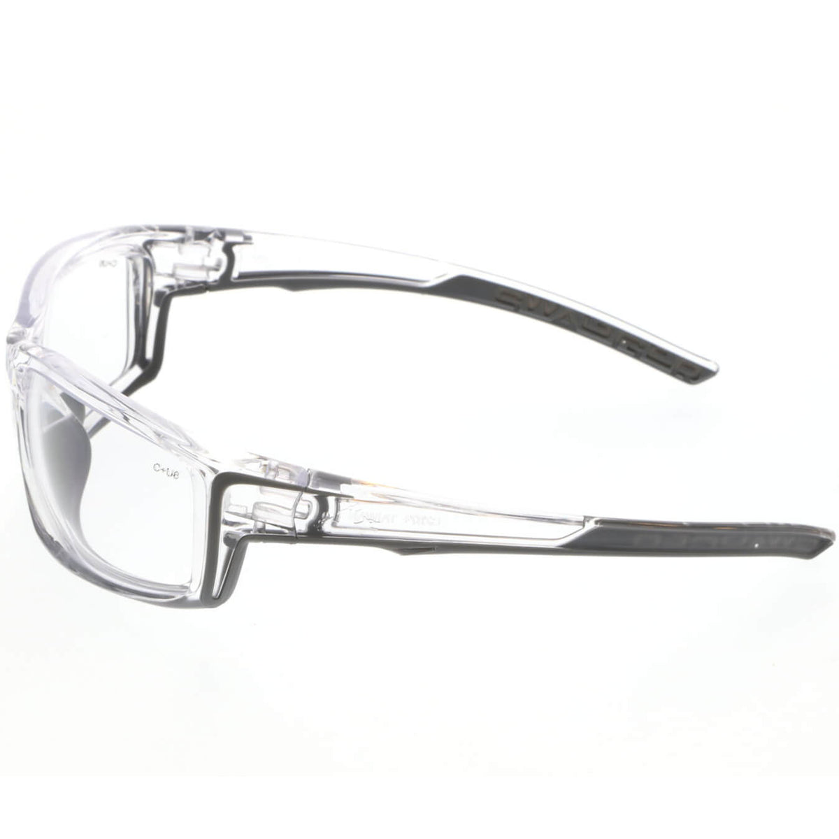 MCR Safety Swagger SR4 Safety Glasses with Clear Frame and Clear MAX6 Anti-Fog Lens