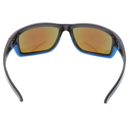 MCR Safety Swagger SR4 Safety Glasses with Gun Metal Frame and Blue Diamond Mirror Lens