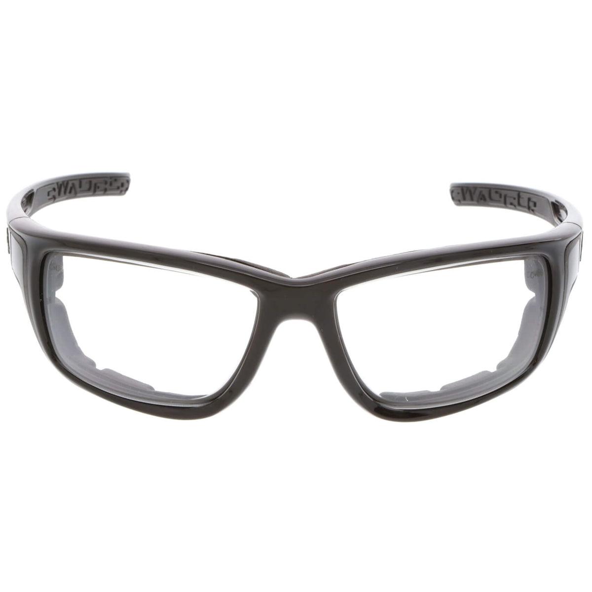 MCR Safety Swagger SR5 Foam-Lined Safety Glasses with Black Frame and Clear Anti-Fog Lens