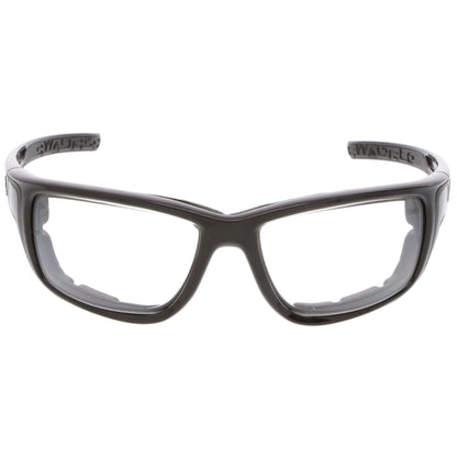 MCR Safety Swagger SR5 Foam-Lined Safety Glasses with Black Frame and Clear Anti-Fog Lens