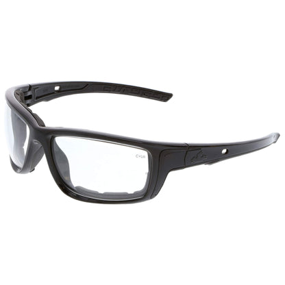 MCR Safety Swagger SR5 Foam-Lined Safety Glasses with Black Frame and Clear Anti-Fog Lens