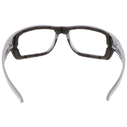 MCR Safety Swagger SR5 Foam-Lined Safety Glasses with Gray Frame and Clear MAX6 Anti-Fog Lens