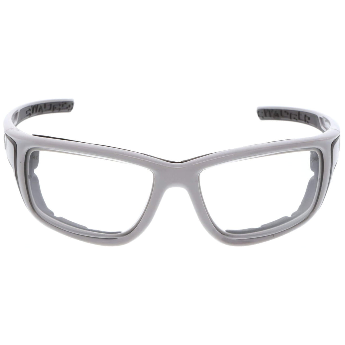 MCR Safety Swagger SR5 Foam-Lined Safety Glasses with Gray Frame and Clear MAX6 Anti-Fog Lens