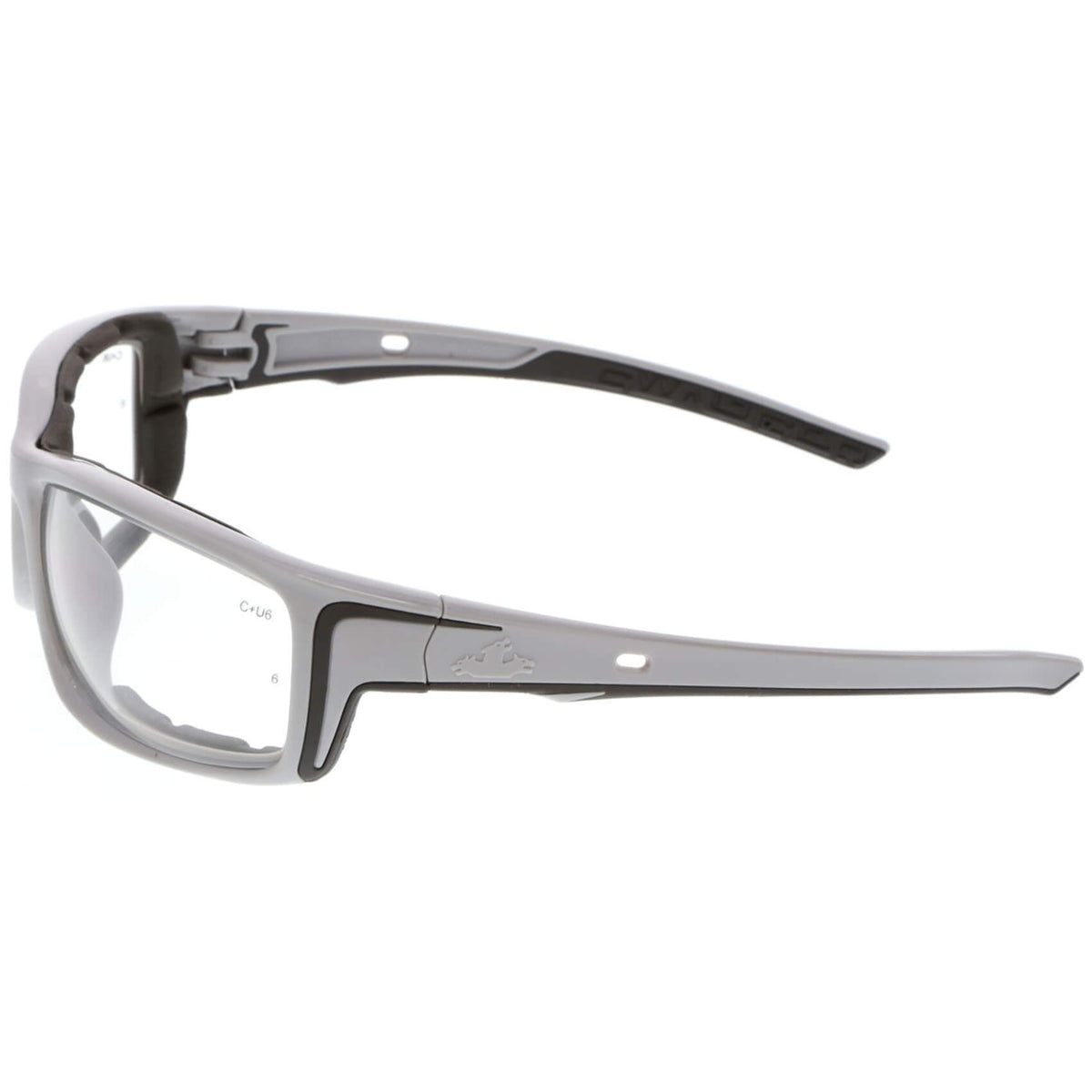 MCR Safety Swagger SR5 Foam-Lined Safety Glasses with Gray Frame and Clear MAX6 Anti-Fog Lens