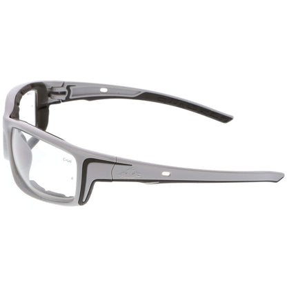 MCR Safety Swagger SR5 Foam-Lined Safety Glasses with Gray Frame and Clear MAX6 Anti-Fog Lens