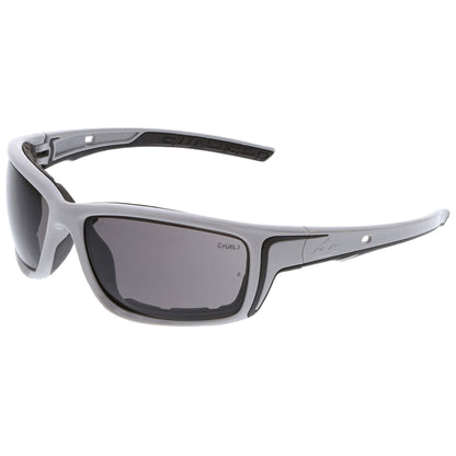 MCR Safety Swagger SR5 Foam-Lined Safety Glasses with Gray Frame and Gray MAX6 Anti-Fog Lens