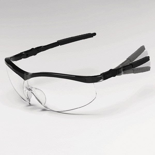 MCR Safety Storm Safety Glasses with Black Frame and Clear Lens