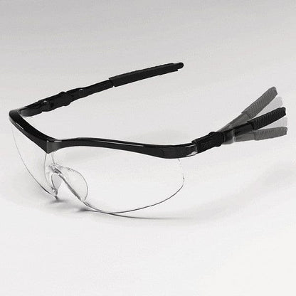 MCR Safety Storm Safety Glasses with Black Frame and Clear Lens