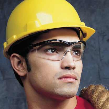 MCR Safety Storm Safety Glasses with Black Frame and Clear Lens