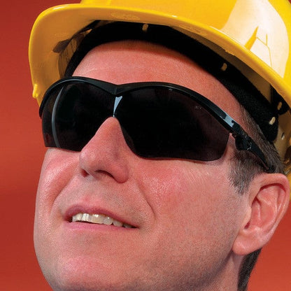MCR Safety Storm Safety Glasses with Black Frame and Gray Lens