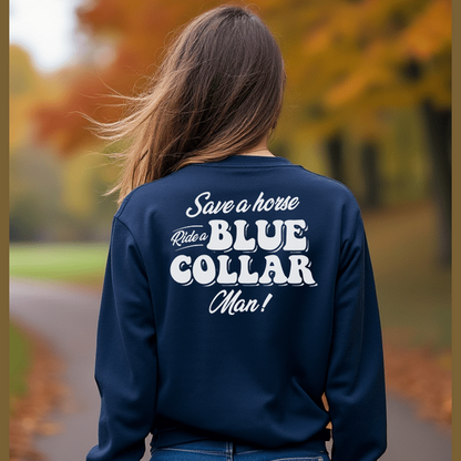 Save A Horse - Crew Sweatshirt - Navy