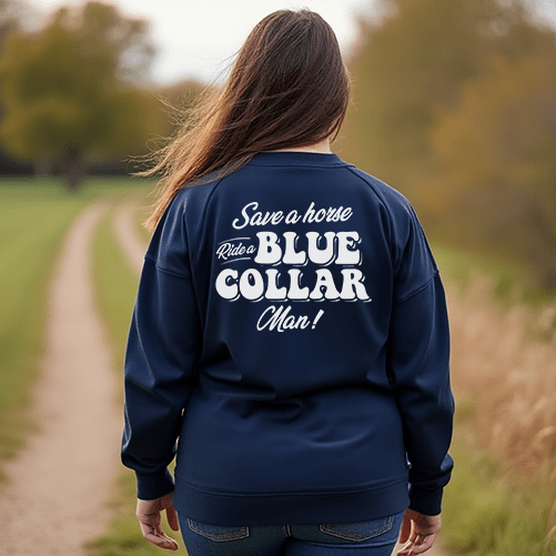 Save A Horse - Crew Sweatshirt - Navy