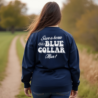 Save A Horse - Crew Sweatshirt - Navy