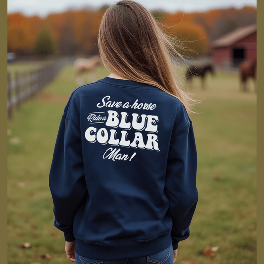 Save A Horse - Crew Sweatshirt - Navy