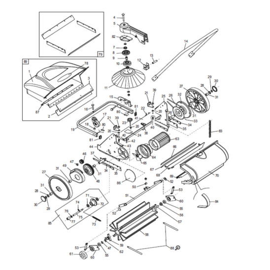 Bissell Walk-Behind DUST CONTROL Manual Sweeping Machine