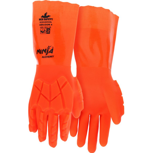 Ninja Alchemy Work Glove Impact 2 High Viz Orange