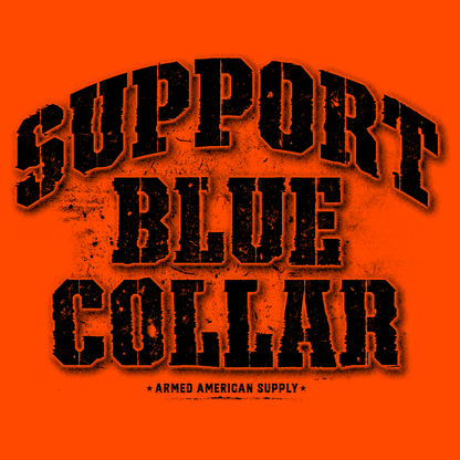 Support Blue Collar - Long Sleeve Hi-Vis T-Shirt