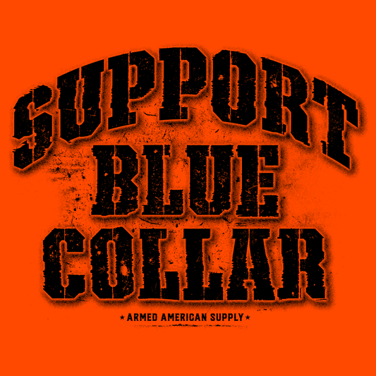 Support Blue Collar - Long Sleeve Hi-Vis T-Shirt