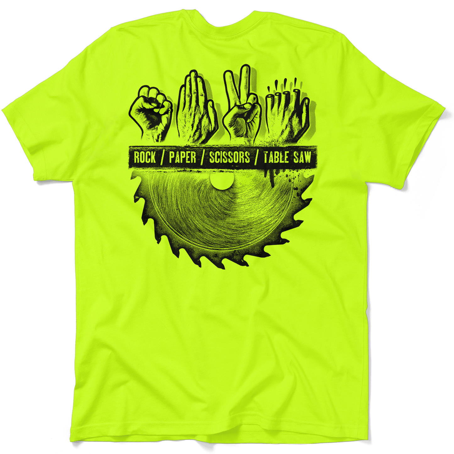 Table Saw - Safety Yellow T-Shirt
