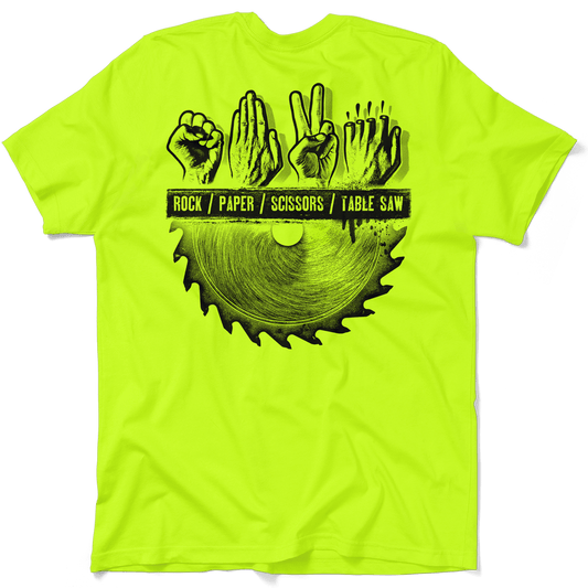 Table Saw - Safety Yellow T-Shirt